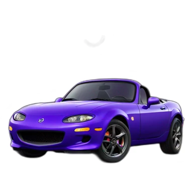 Miata purple night sticker