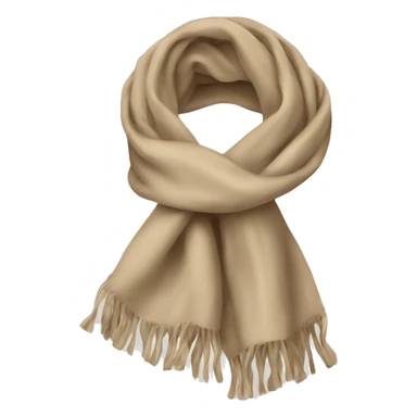 Scarf in beige sticker