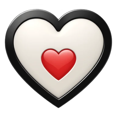 Chanel sport logo white heart sticker