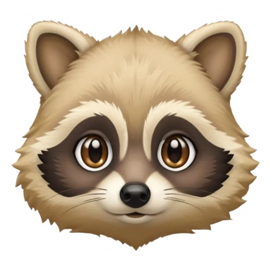 Blonde raccoon sticker