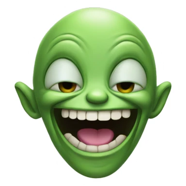 Alien laughing sticker