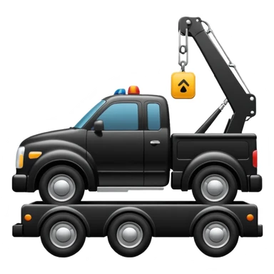 towing street  icon, shilloute sticker