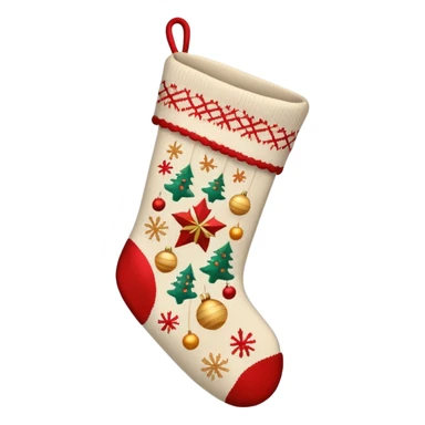 beige christmas sticker