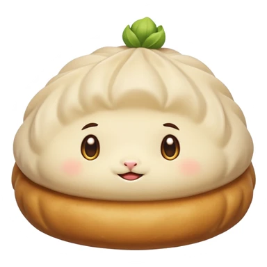 dumpling bun with a cool shadow clone sticker
