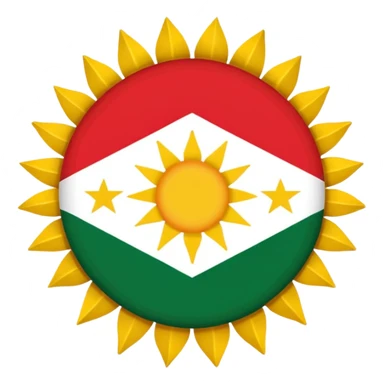 Kurdistan flag sticker