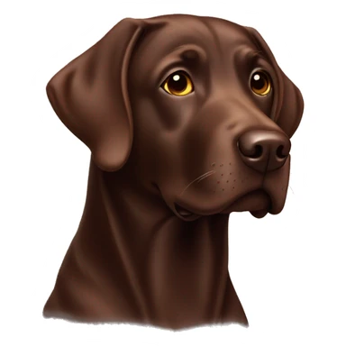 Chocolate Labrador  sticker