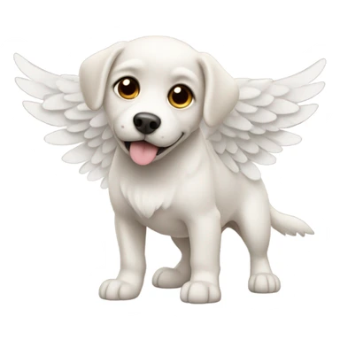 Dog with wings sticker