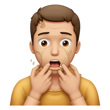 Guy choking himself sticker