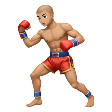 Mauy Thai knee and elbow emoji  sticker