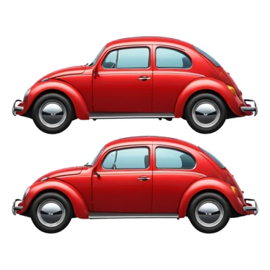 vw beetle side view sticker