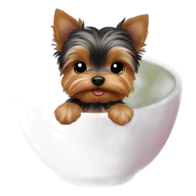Male Teacup Yorkie sticker