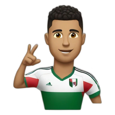 Ronaldo et la Palestine  sticker