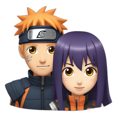 hinata and naruto sticker