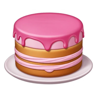 Pembe kremalı kek sticker