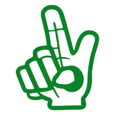 A minimalistic green rubberstamp code approve emoji sticker