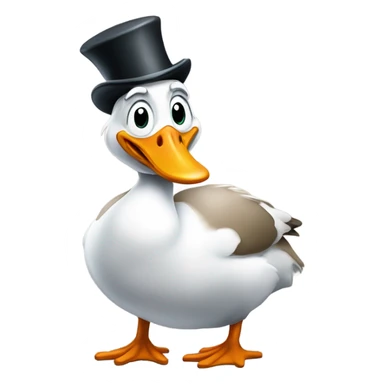 A Scrooge goose sticker
