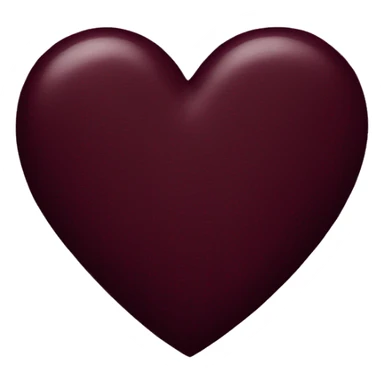 Dark maroon heart sticker