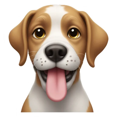 Dog sending kiss sticker