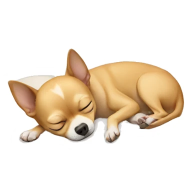 A chihuahua sleeping  sticker