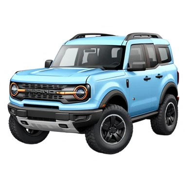 Ford bronco sport baby blue sticker