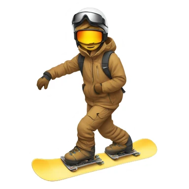 snowboard desert sticker