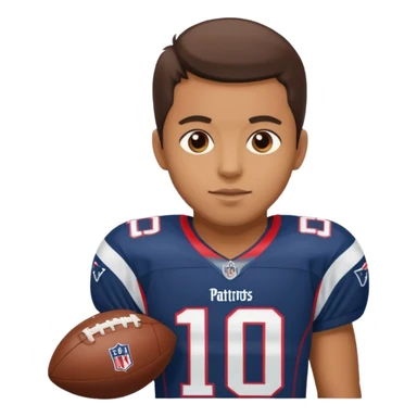  patriots player number 10 sticker