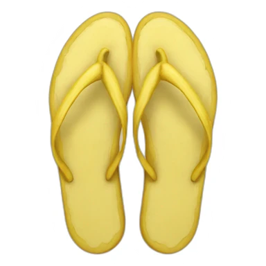 Banana flip flop sticker