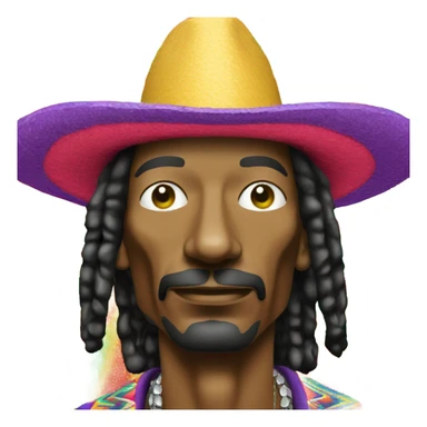 Snoop dog with a sombrero sticker