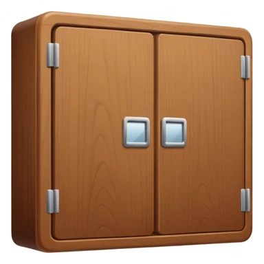 brown medicine cabinet sticker