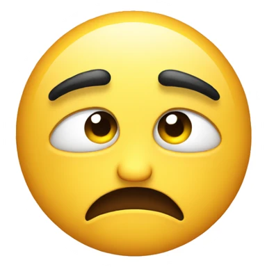 Worried face  sticker