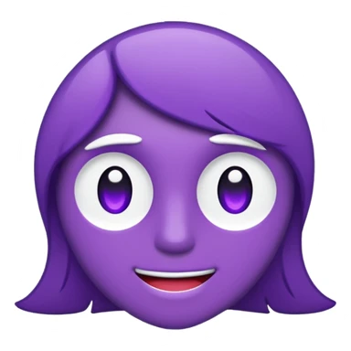 text that spells "me" in a shiny purple font sticker with white outline sticker