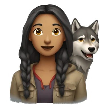humans and wolves sticker