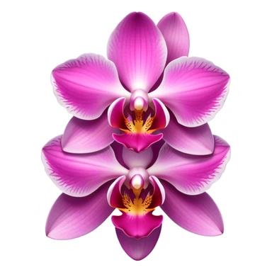 pink orchid  sticker