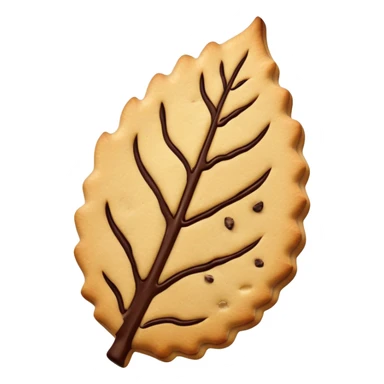 Leaf Cookie with chocolate chunks sticker