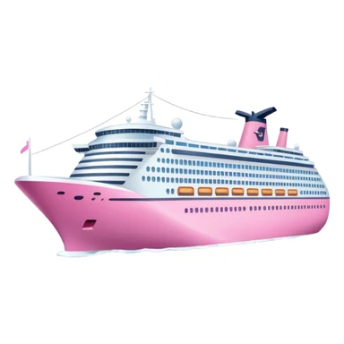pink cruise ship sticker