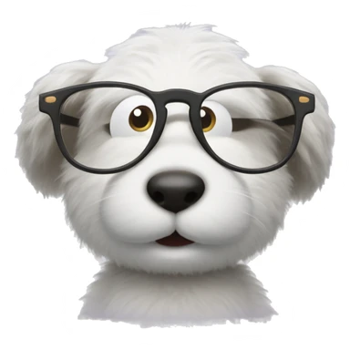 jellycat peanut with glasses sticker