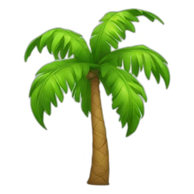 santa palm tree sticker