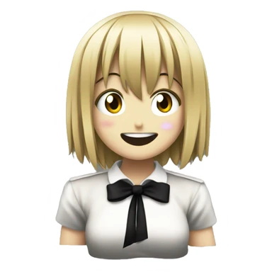Misa Amane from death note giggling sticker