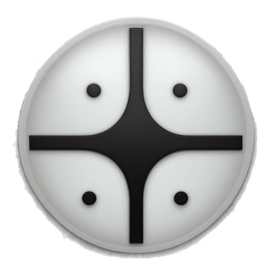 One white circle and a black tick in under circle  sticker