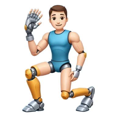 Ich fühle mich fröhlich, weil ich taglich positive Lust habe. Außerdem habe ich gestren Unfall gemacht. Uhhh aber … ich bin stark 💪🏼🦿🦾 sticker