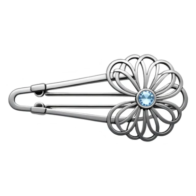 Womans hair clip sticker