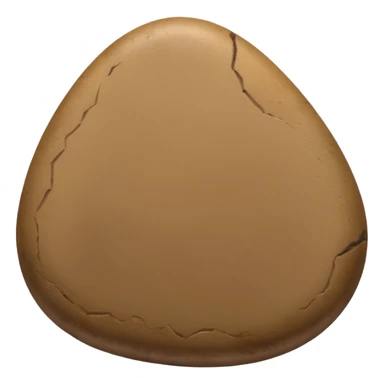 Smooth River Stone brown sticker