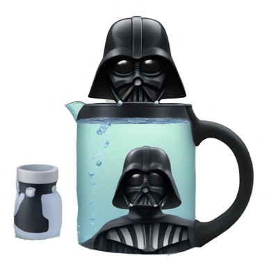 darth vader using a britta jug in the sea sticker