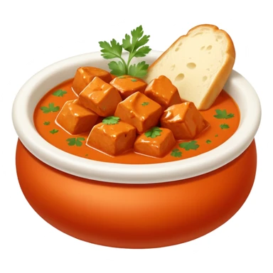 Yummy bowl of butter chicken sticker