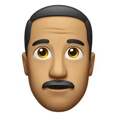 side eyes looking down face sticker