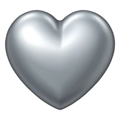 Metalic heart sticker
