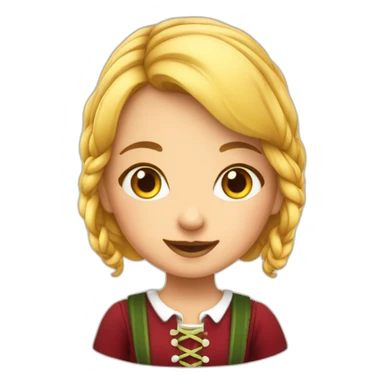 Octoberfest girl sticker