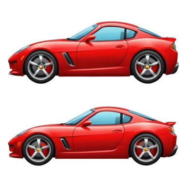 red sports car sticker