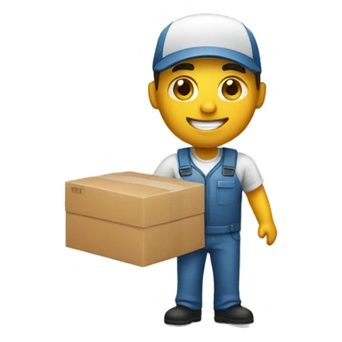 delivery man sticker