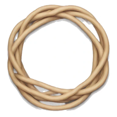 a simple circular rubber band  sticker